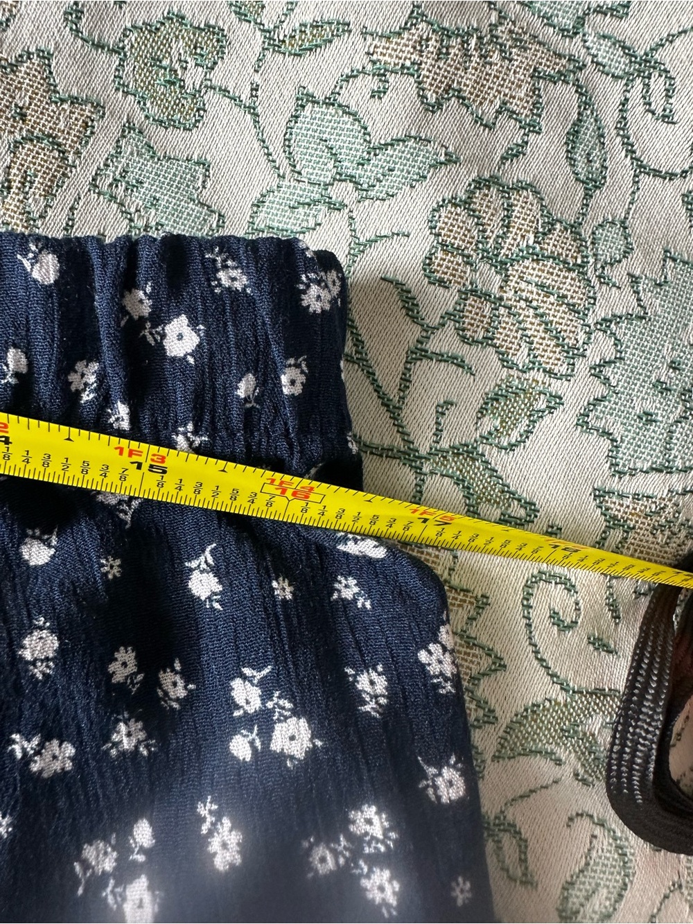 Ambiance Navy Blue Printed Maxi Skirt - Picture 9 of 9